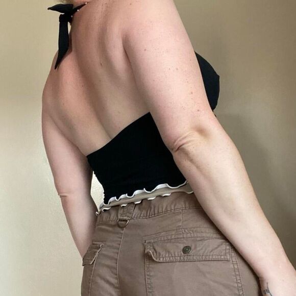 Black halter swim top - Picture 8 of 8